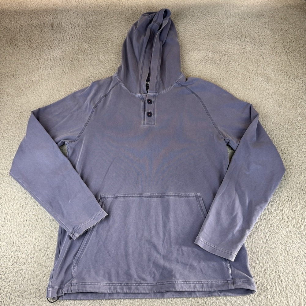 Rhone Bolinas Beach Poncho Henley Hoodie Pullover Men's Small